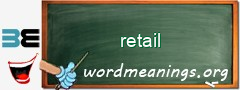 WordMeaning blackboard for retail